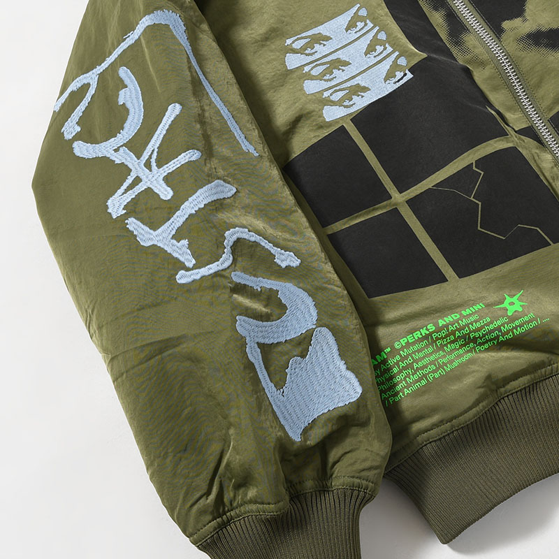 THE EYES OF THE SOUL BOMBER JACKET -ARMY GREEN-