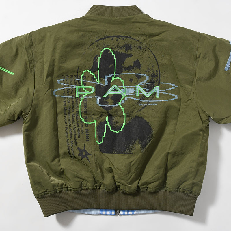 THE EYES OF THE SOUL BOMBER JACKET -ARMY GREEN-