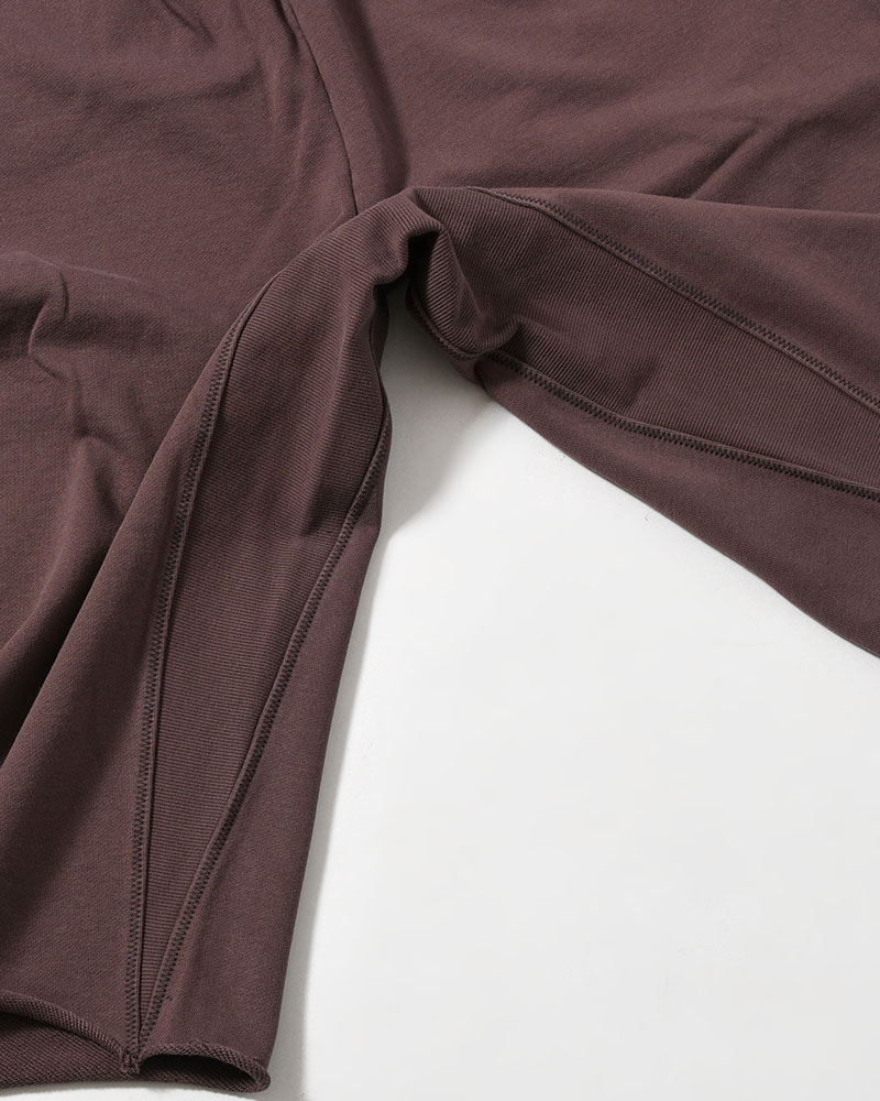 NOCTIS (BAGGY SWEAT PANTS) CUT OFF -BROWN-