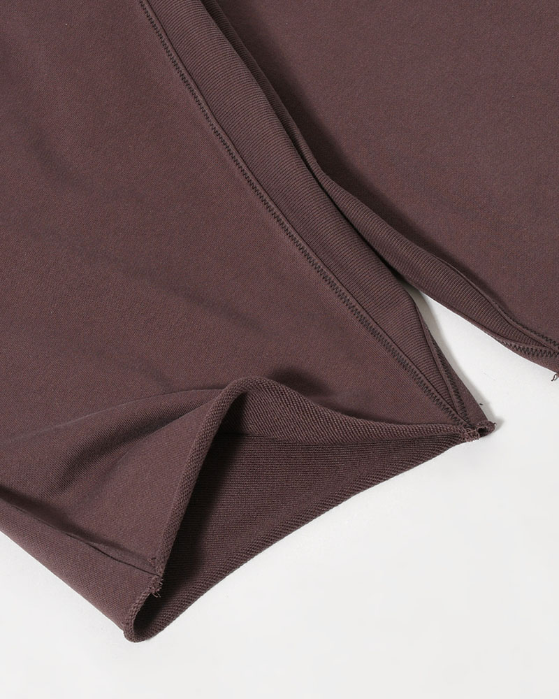 NOCTIS (BAGGY SWEAT PANTS) CUT OFF -BROWN-