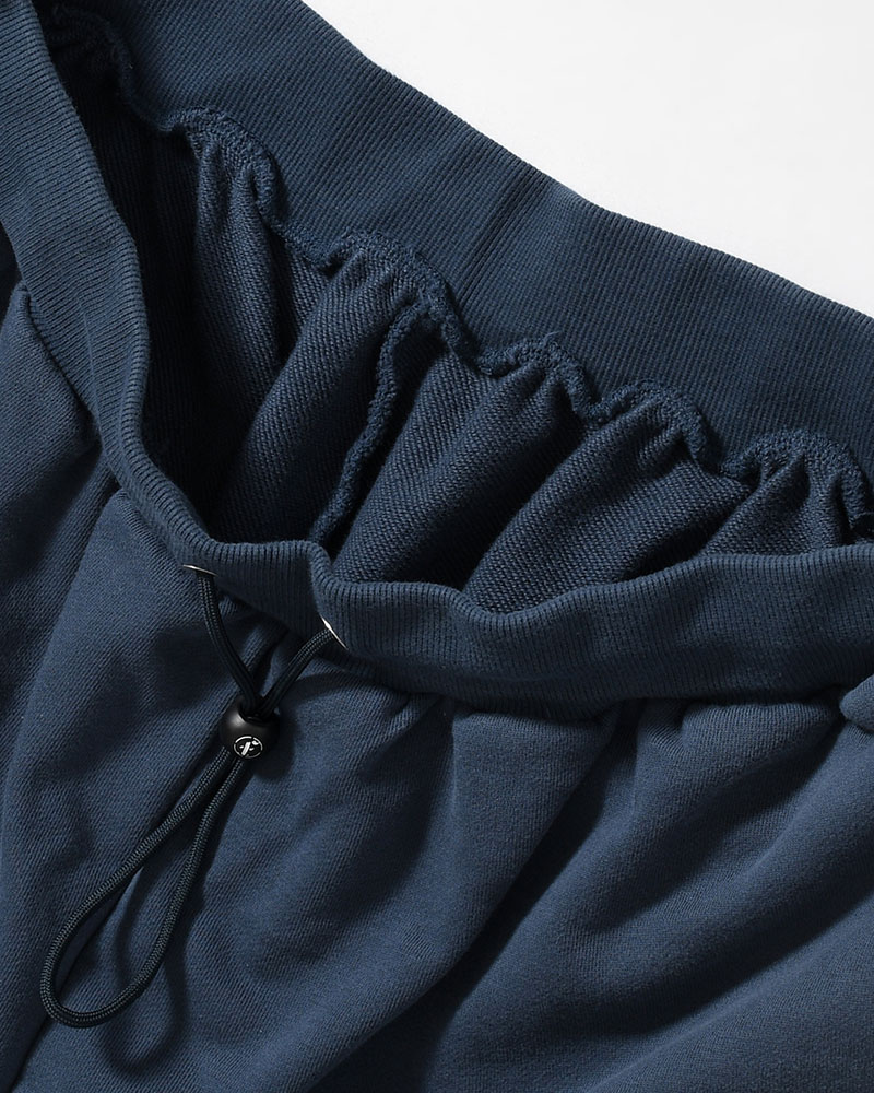 NOCTIS (BAGGY SWEAT PANTS) CUT OFF -NAVY-