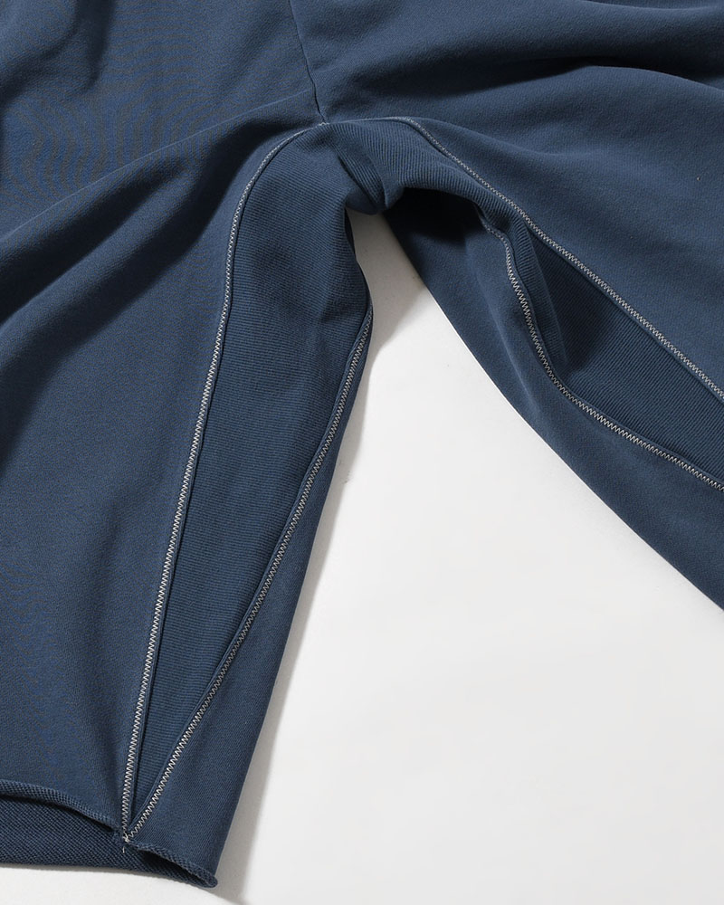 NOCTIS (BAGGY SWEAT PANTS) CUT OFF -NAVY-