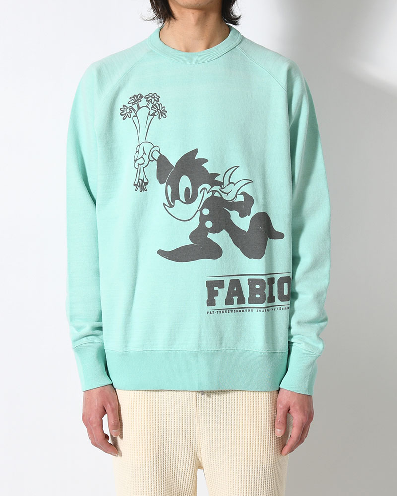 FABIO CREWNECK SWEAT -MINT GREEN-