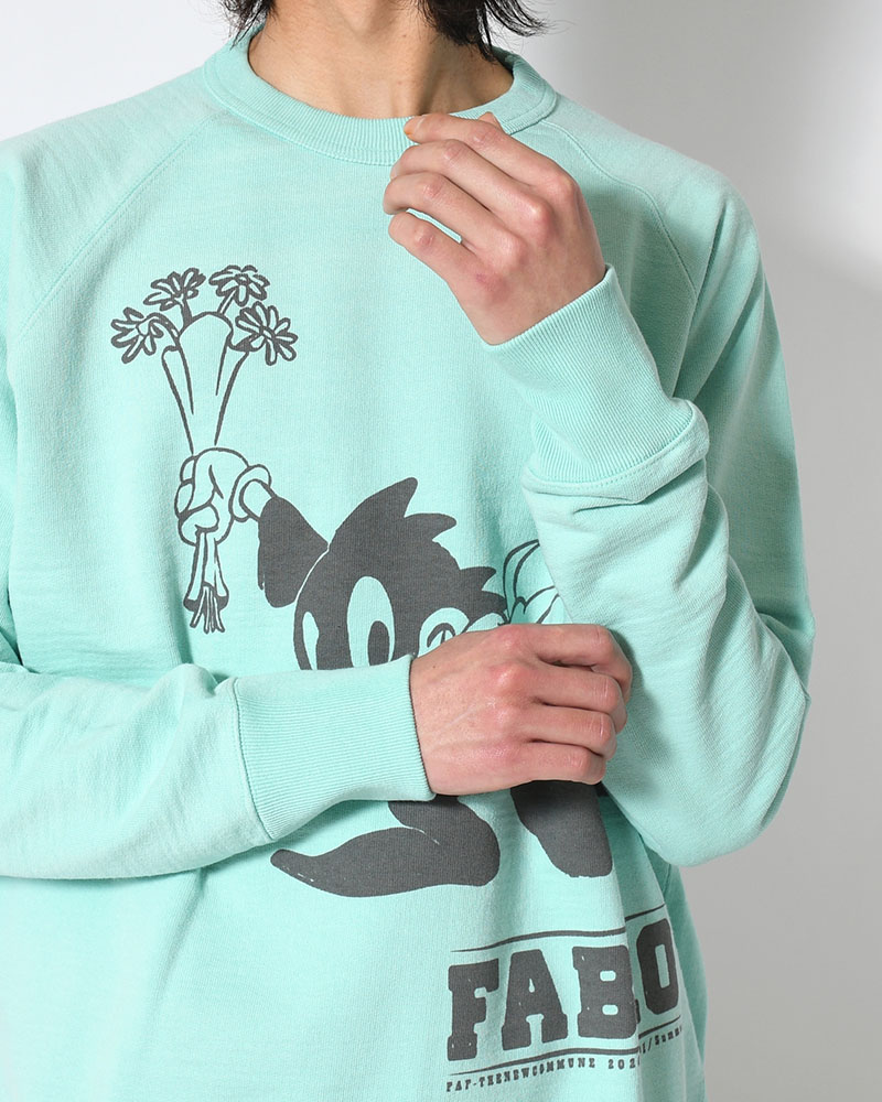 FABIO CREWNECK SWEAT -MINT GREEN-