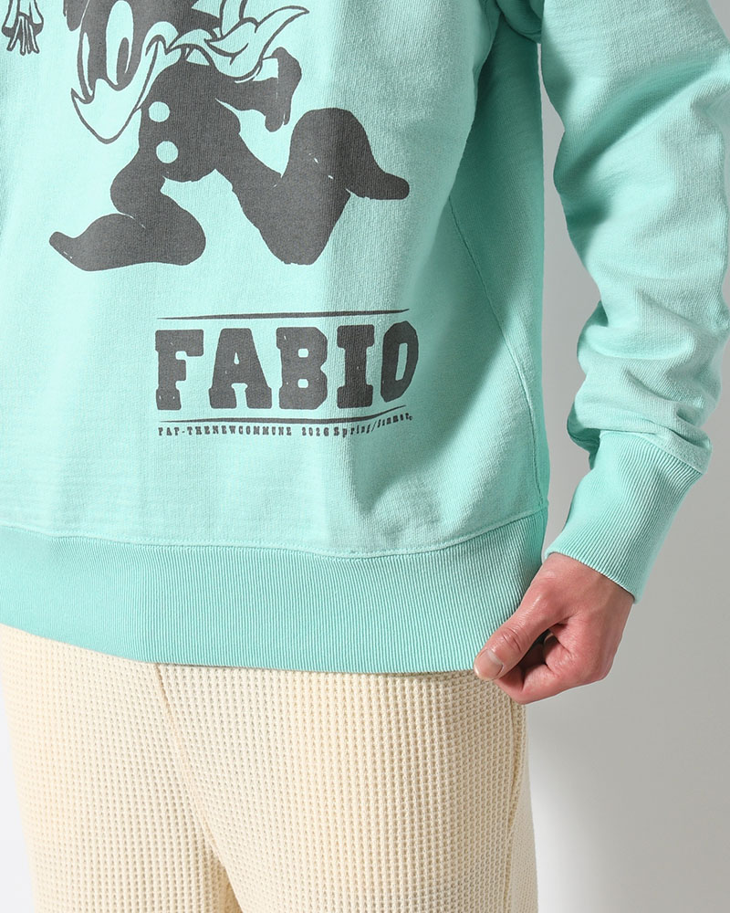 FABIO CREWNECK SWEAT -MINT GREEN-