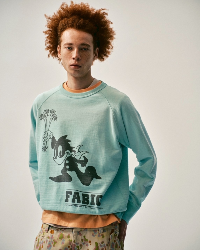 FABIO CREWNECK SWEAT -MINT GREEN-