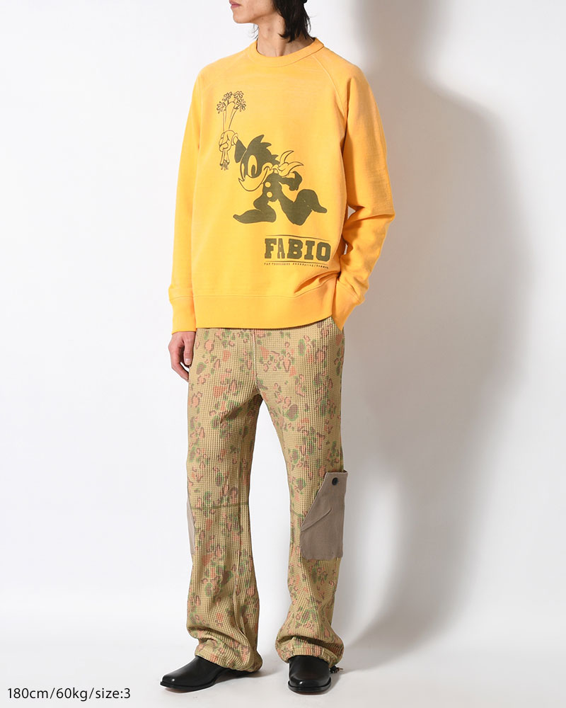 FABIO CREWNECK SWEAT -YELLOW-