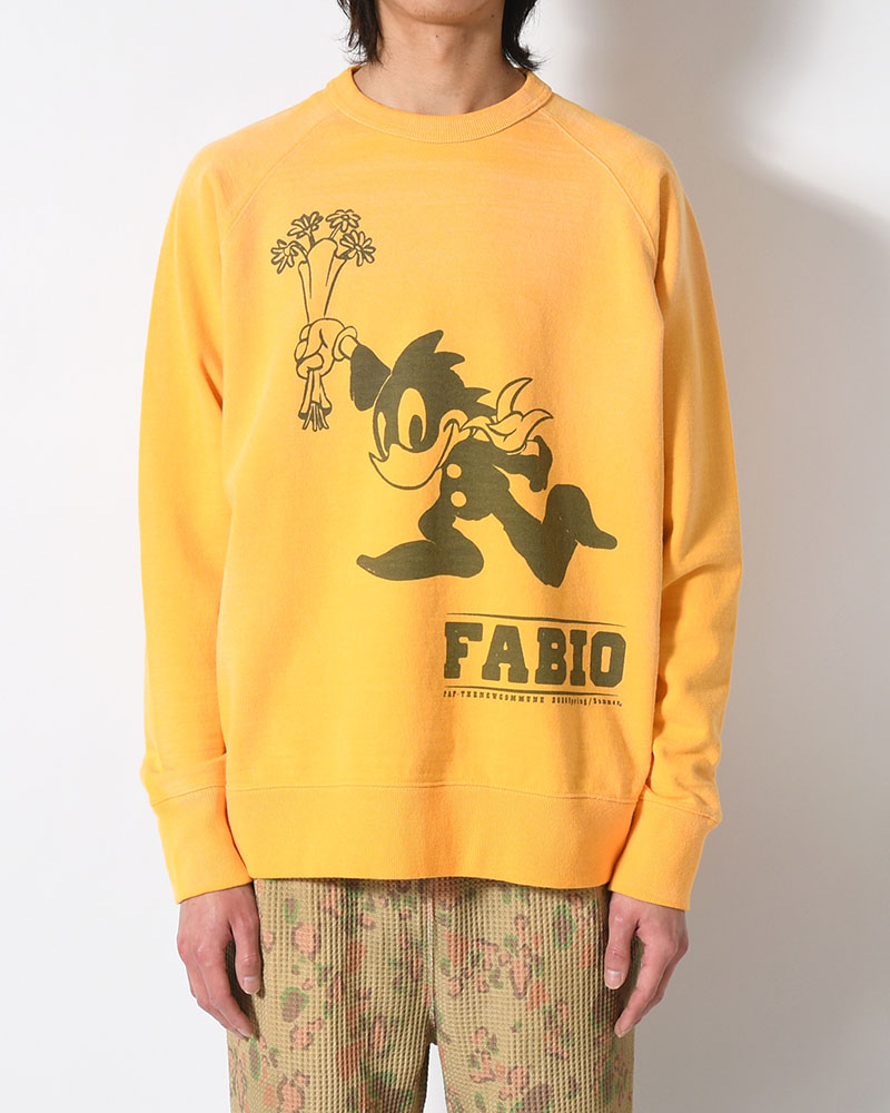 FABIO CREWNECK SWEAT -YELLOW-