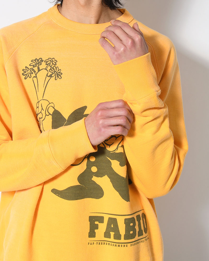 FABIO CREWNECK SWEAT -YELLOW-