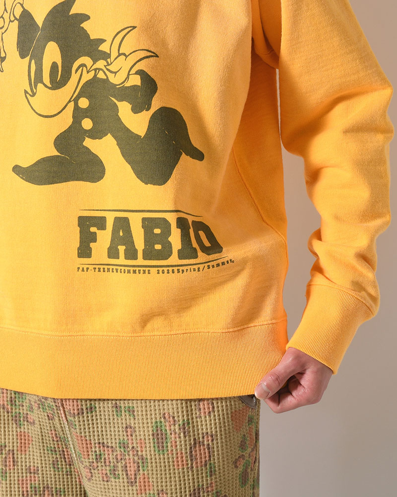 FABIO CREWNECK SWEAT -YELLOW-