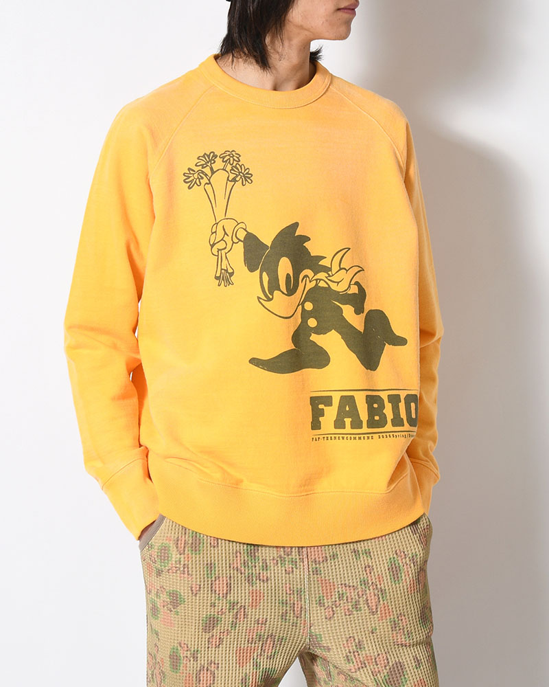 FABIO CREWNECK SWEAT -YELLOW-