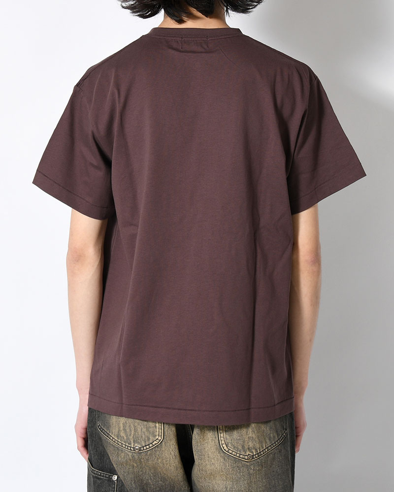 FLOWER TEE -BROWN-