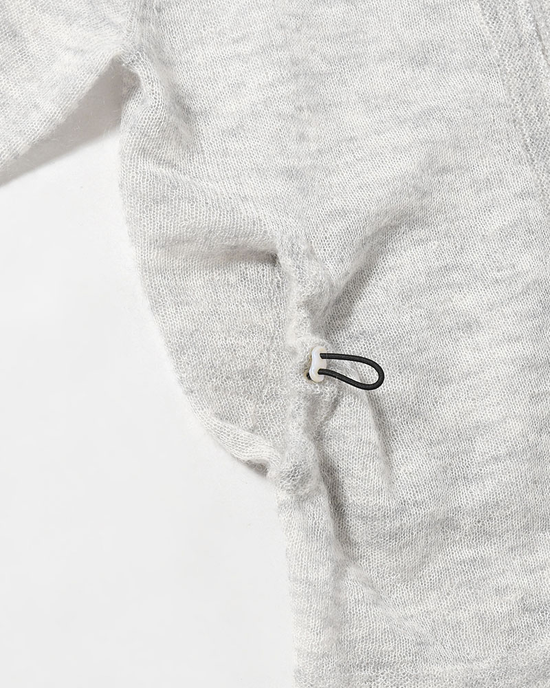 KNIT HOODIE -ASH GRAY-