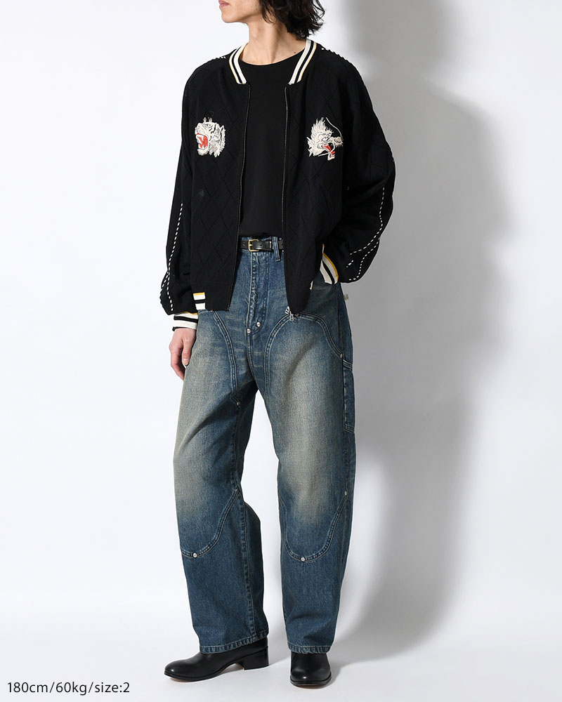 NEWCOMMUNE BAGGY DENIM PANTS -INDIGO-