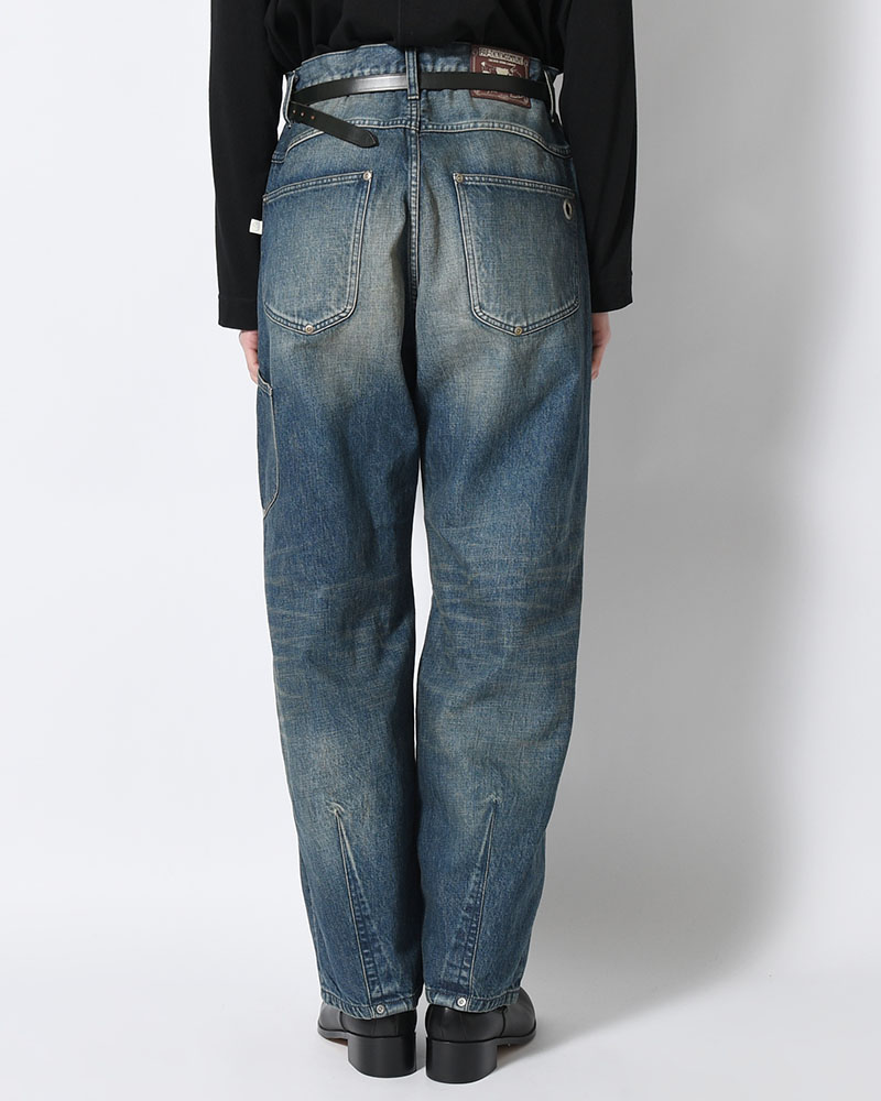 NEWCOMMUNE BAGGY DENIM PANTS -INDIGO-