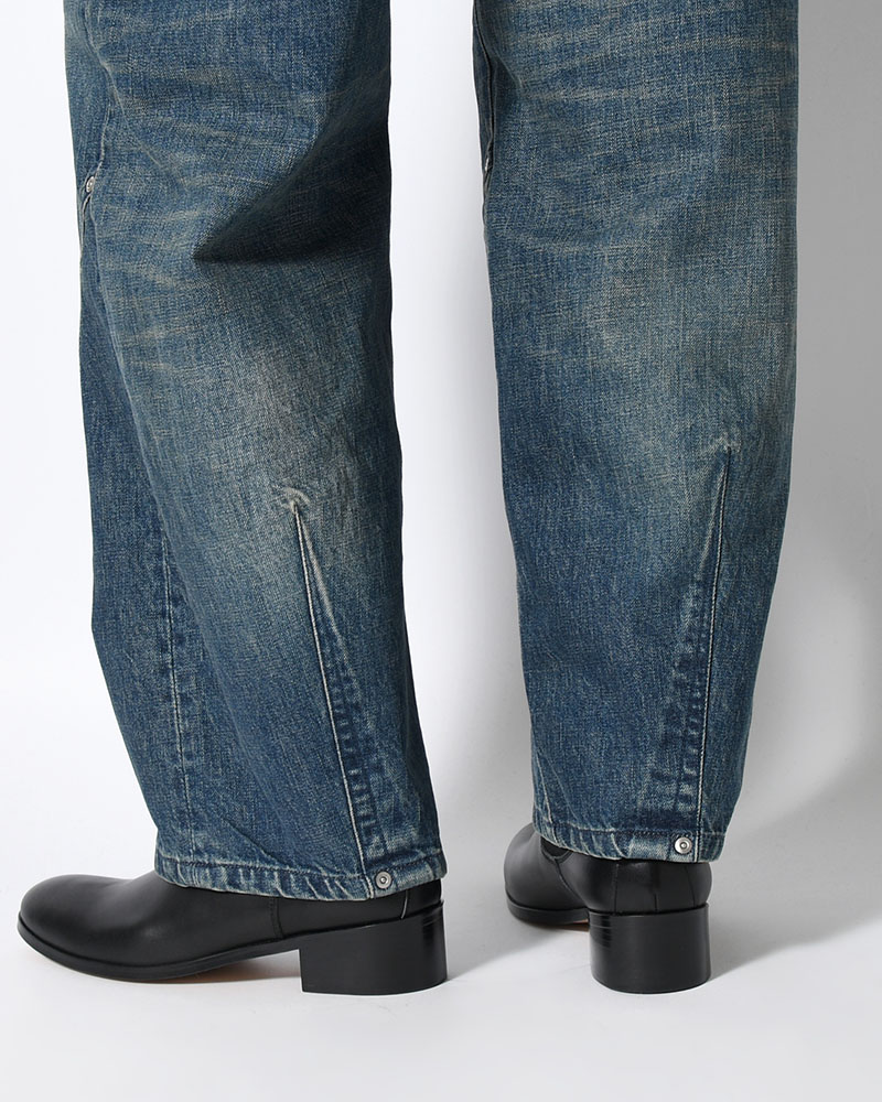 NEWCOMMUNE BAGGY DENIM PANTS -INDIGO-