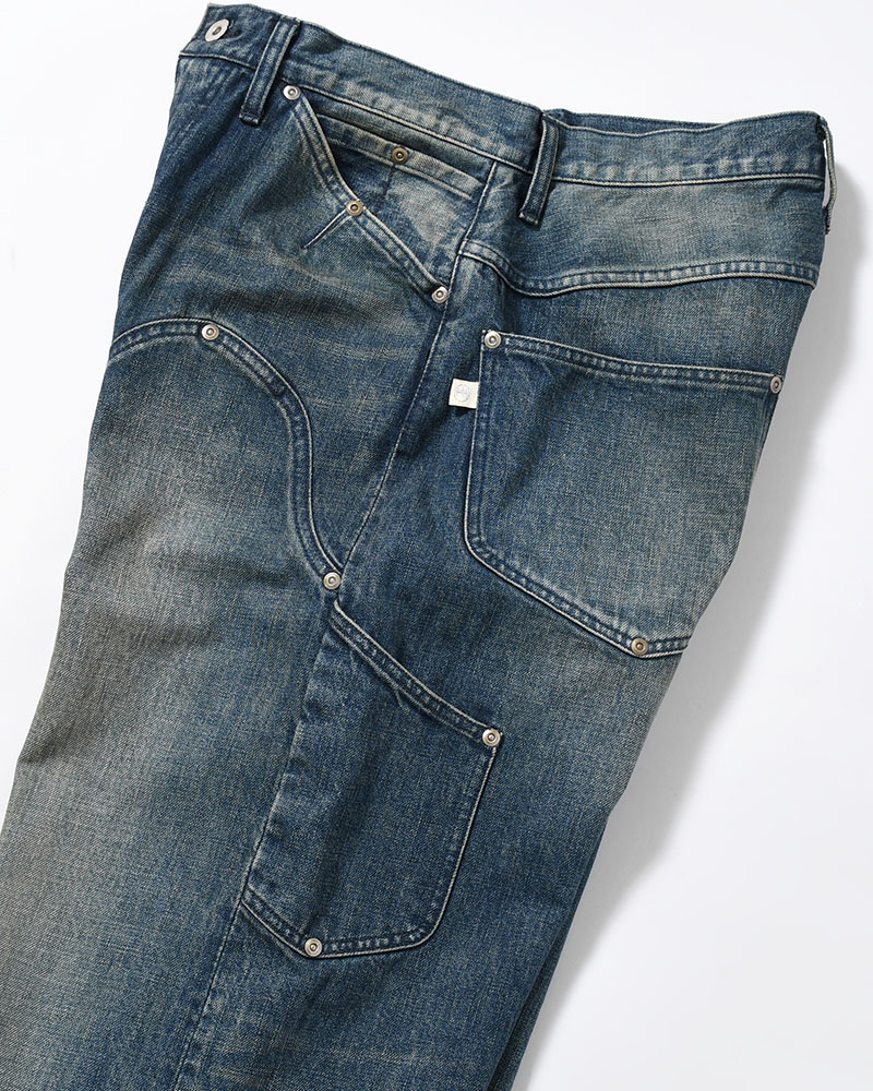 NEWCOMMUNE BAGGY DENIM PANTS -INDIGO-