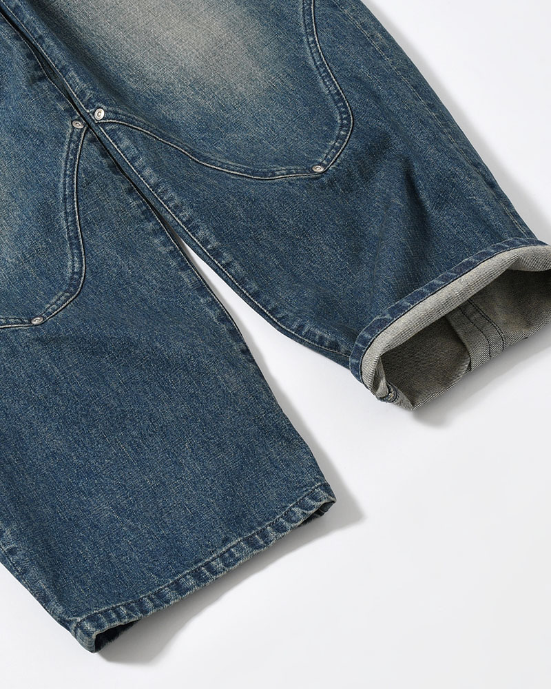 NEWCOMMUNE BAGGY DENIM PANTS -INDIGO-