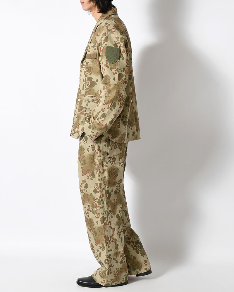 BAGGY CHINO PANTS -OLIVE CAMO-