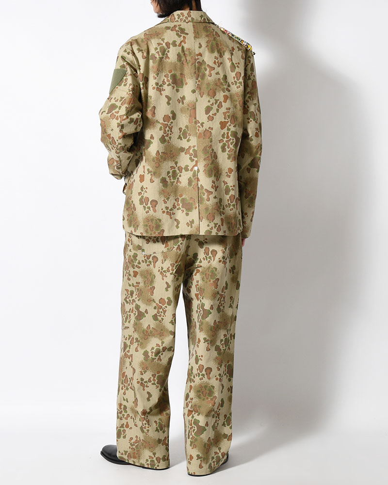 BAGGY CHINO PANTS -OLIVE CAMO-