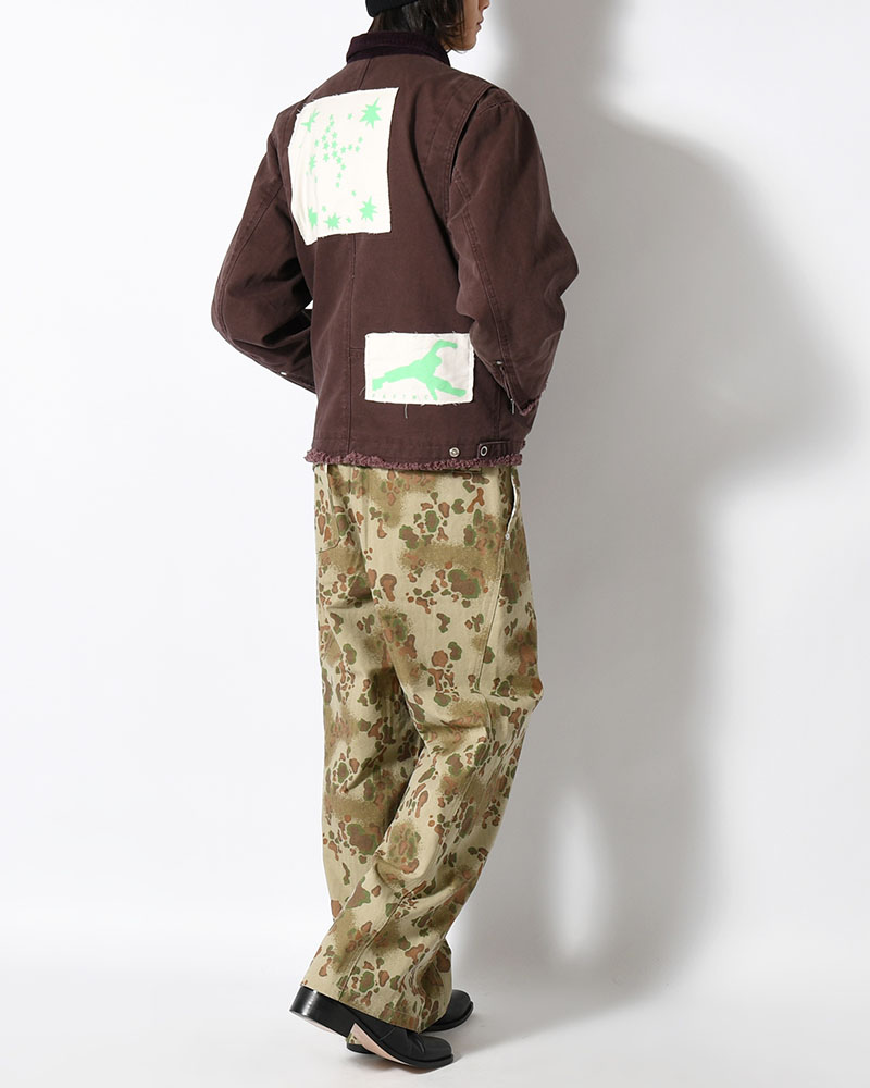 BAGGY CHINO PANTS -OLIVE CAMO-