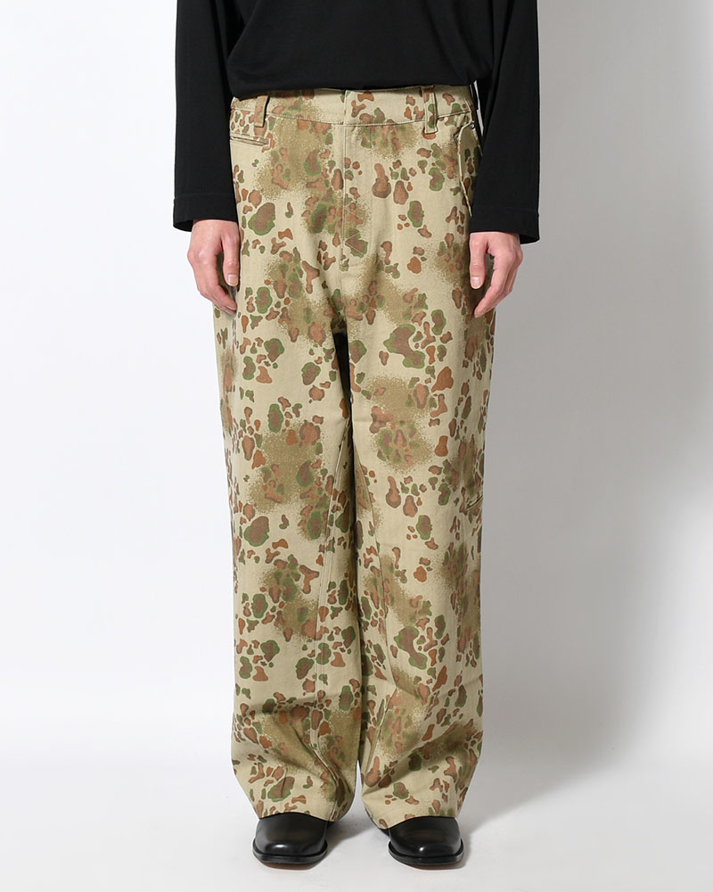 BAGGY CHINO PANTS -OLIVE CAMO-