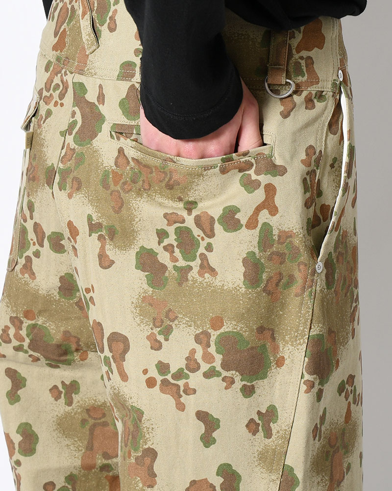 BAGGY CHINO PANTS -OLIVE CAMO-