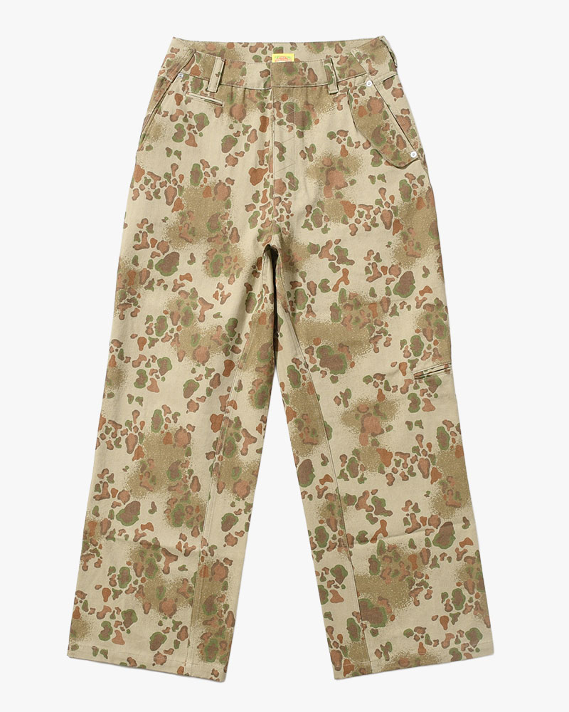 BAGGY CHINO PANTS -OLIVE CAMO-
