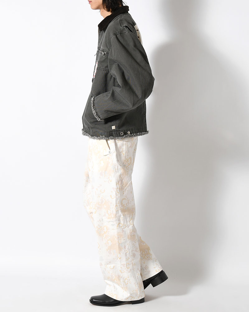 BAGGY CHINO PANTS -WHITE CAMO-