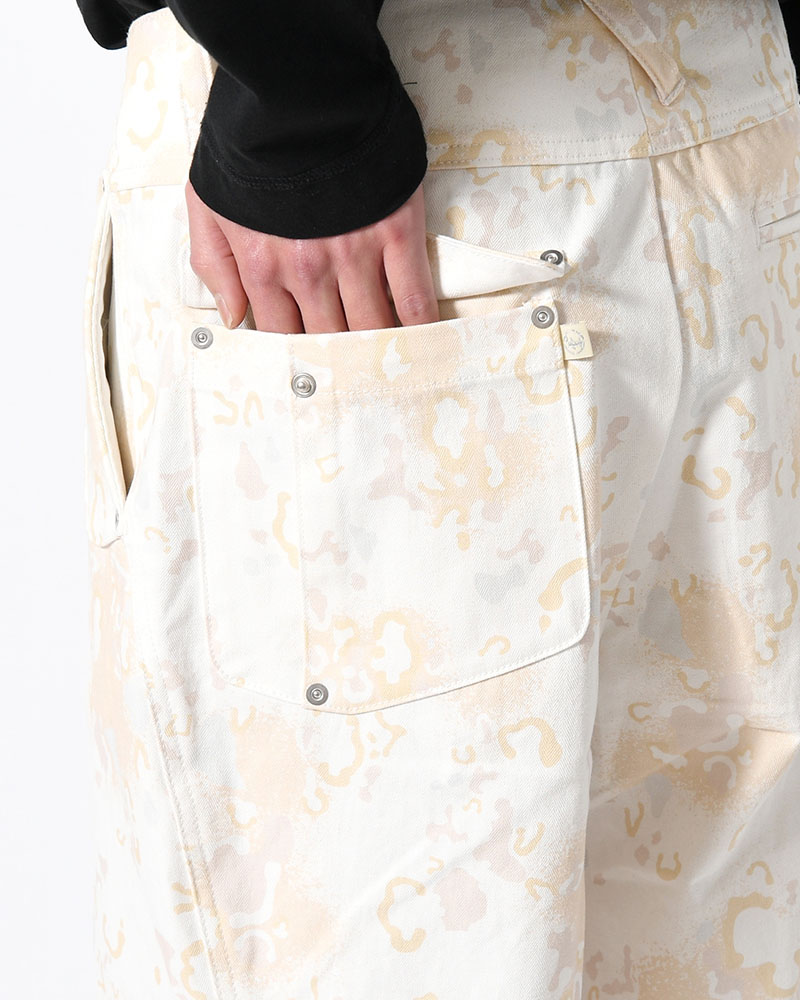 BAGGY CHINO PANTS -WHITE CAMO-