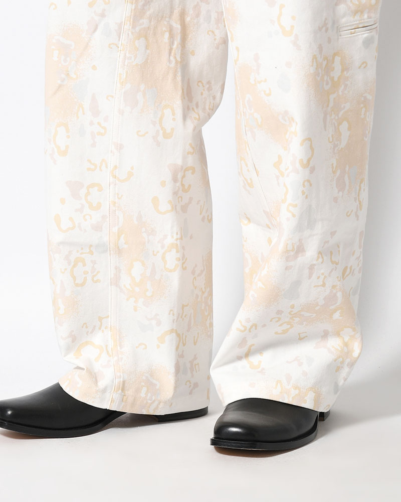 BAGGY CHINO PANTS -WHITE CAMO-