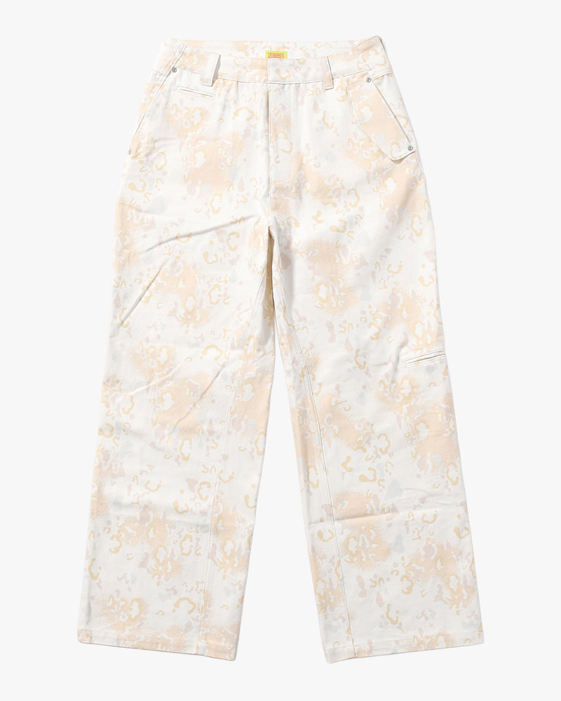 BAGGY CHINO PANTS -WHITE CAMO-