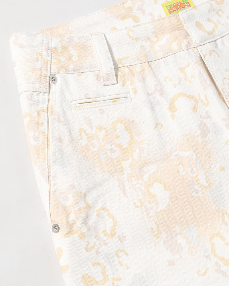 BAGGY CHINO PANTS -WHITE CAMO-