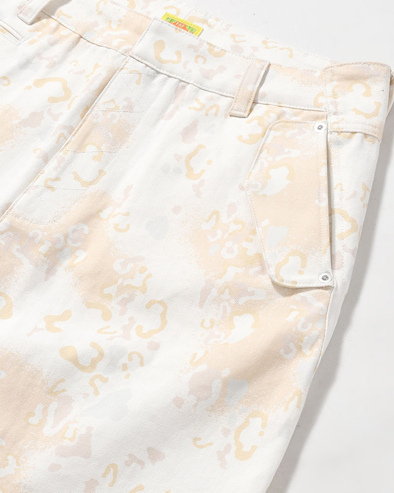 BAGGY CHINO PANTS -WHITE CAMO-