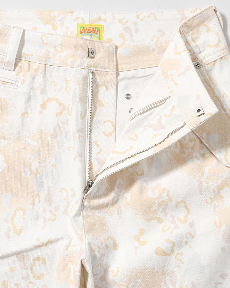 BAGGY CHINO PANTS -WHITE CAMO-