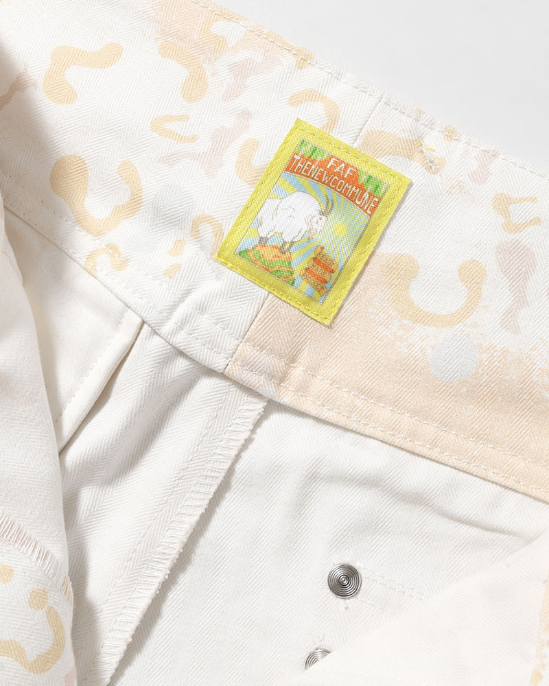 BAGGY CHINO PANTS -WHITE CAMO-