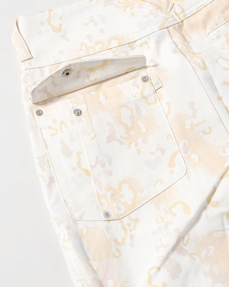 BAGGY CHINO PANTS -WHITE CAMO-