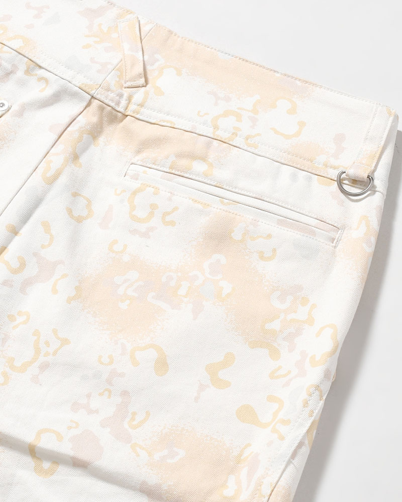 BAGGY CHINO PANTS -WHITE CAMO-