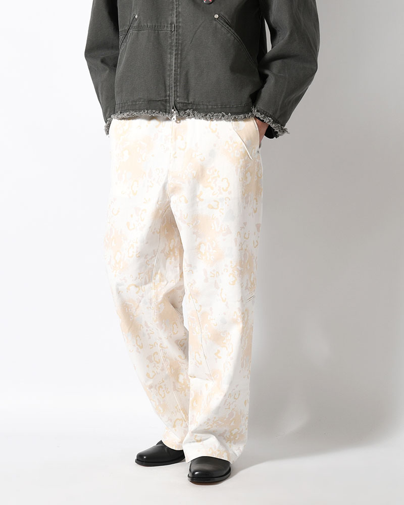 BAGGY CHINO PANTS -WHITE CAMO-