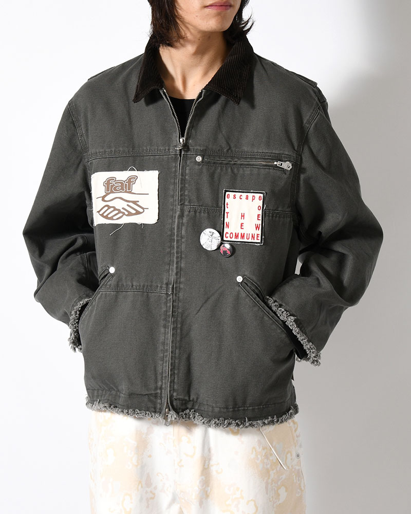 PATCHED ACTIVE JACKET -BLACK-