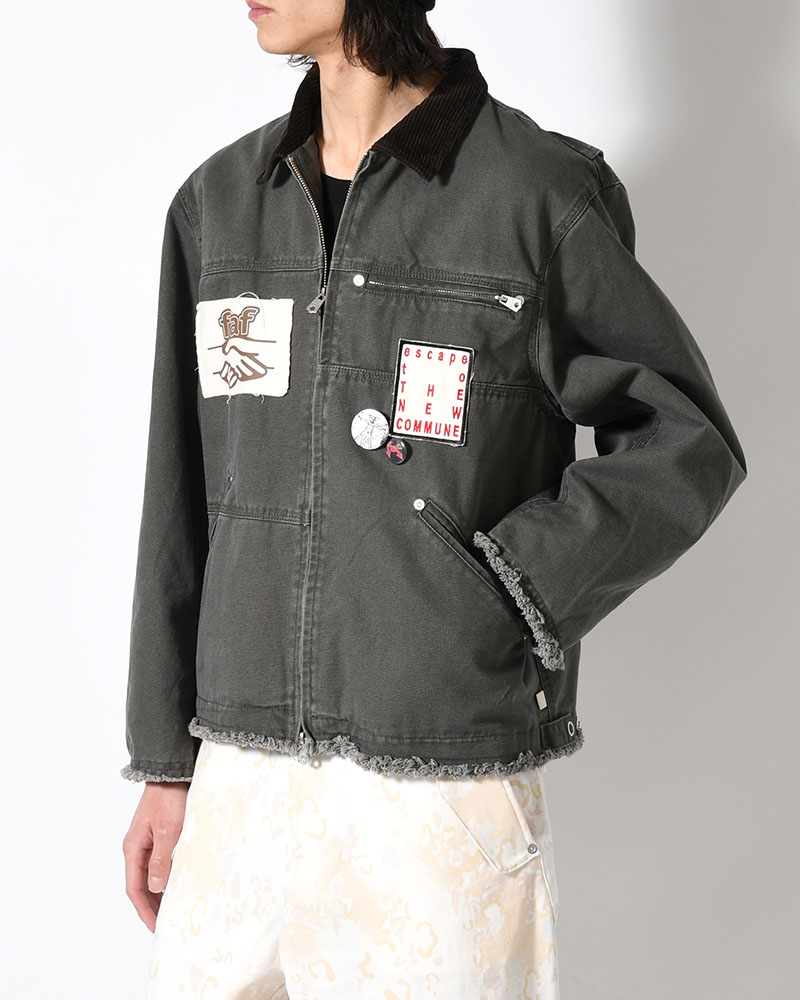 PATCHED ACTIVE JACKET -BLACK-