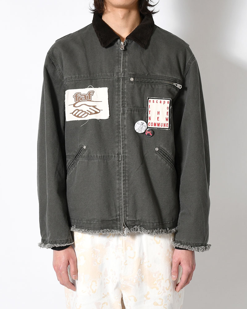 PATCHED ACTIVE JACKET -BLACK-