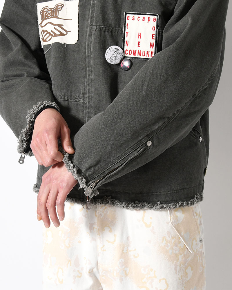 PATCHED ACTIVE JACKET -BLACK-