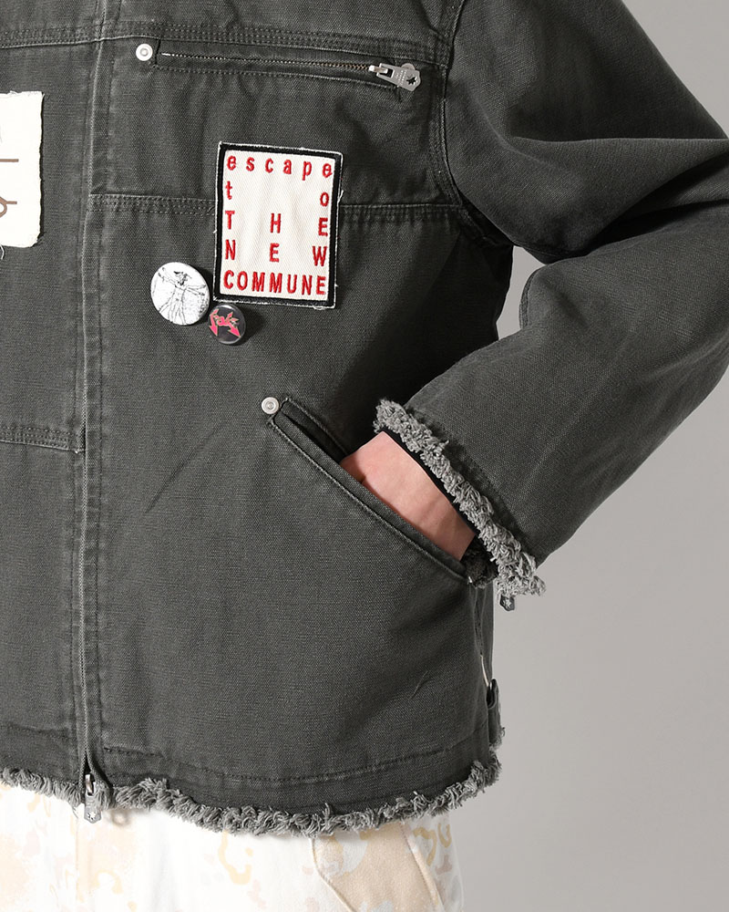 PATCHED ACTIVE JACKET -BLACK-