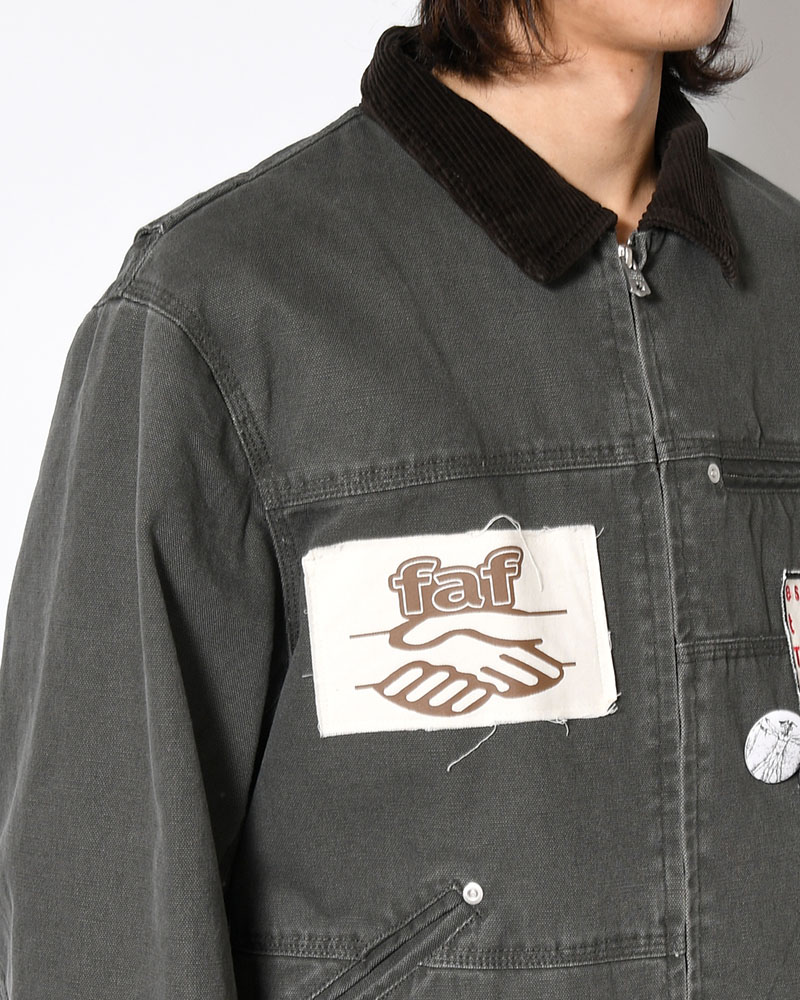 PATCHED ACTIVE JACKET -BLACK-