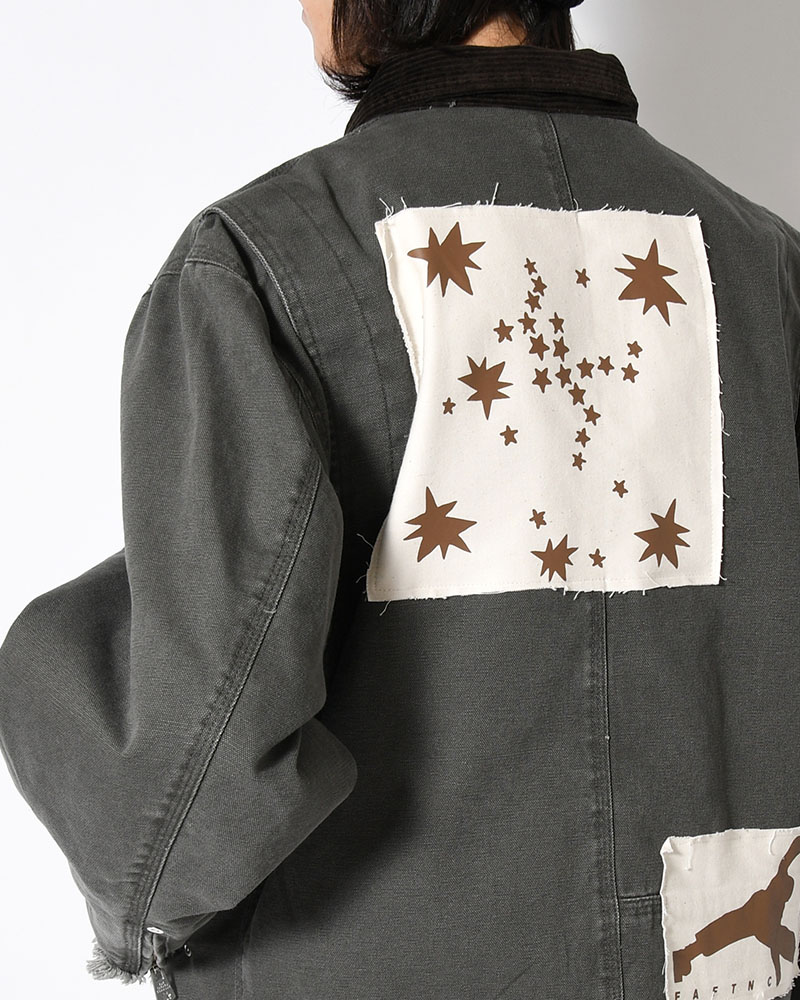 PATCHED ACTIVE JACKET -BLACK-