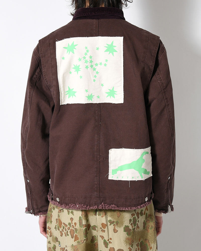 PATCHED ACTIVE JACKET -BURGUNDY-