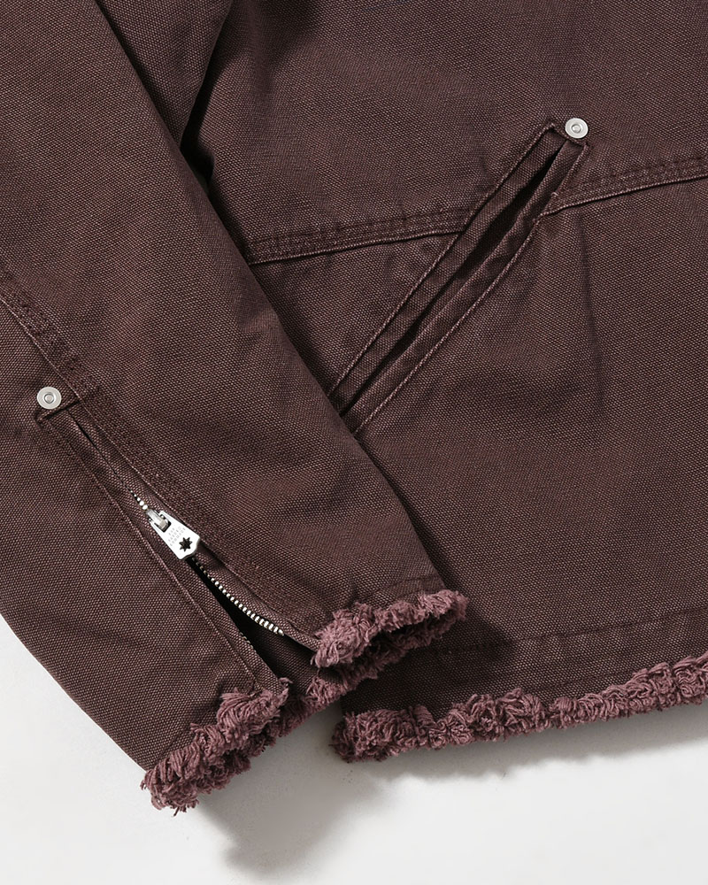 PATCHED ACTIVE JACKET -BURGUNDY-