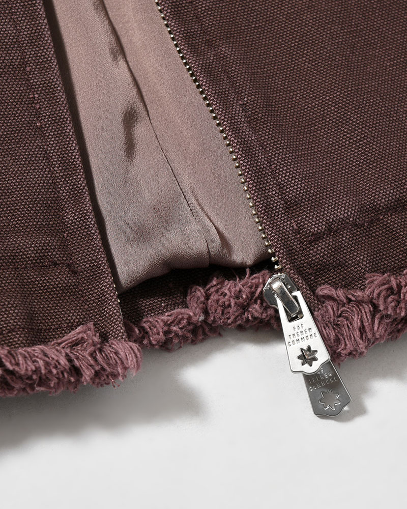 PATCHED ACTIVE JACKET -BURGUNDY-