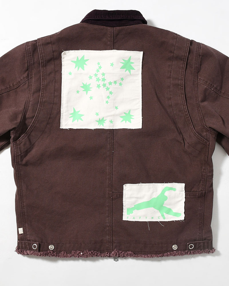 PATCHED ACTIVE JACKET -BURGUNDY-